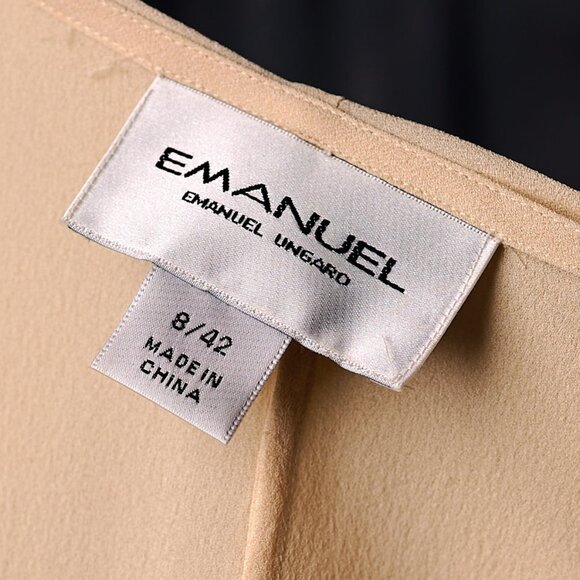 Vintage 90's Emanuel Ungaro Soft Cream Ruffled Blouse Size 8 - Picture 3 of 9